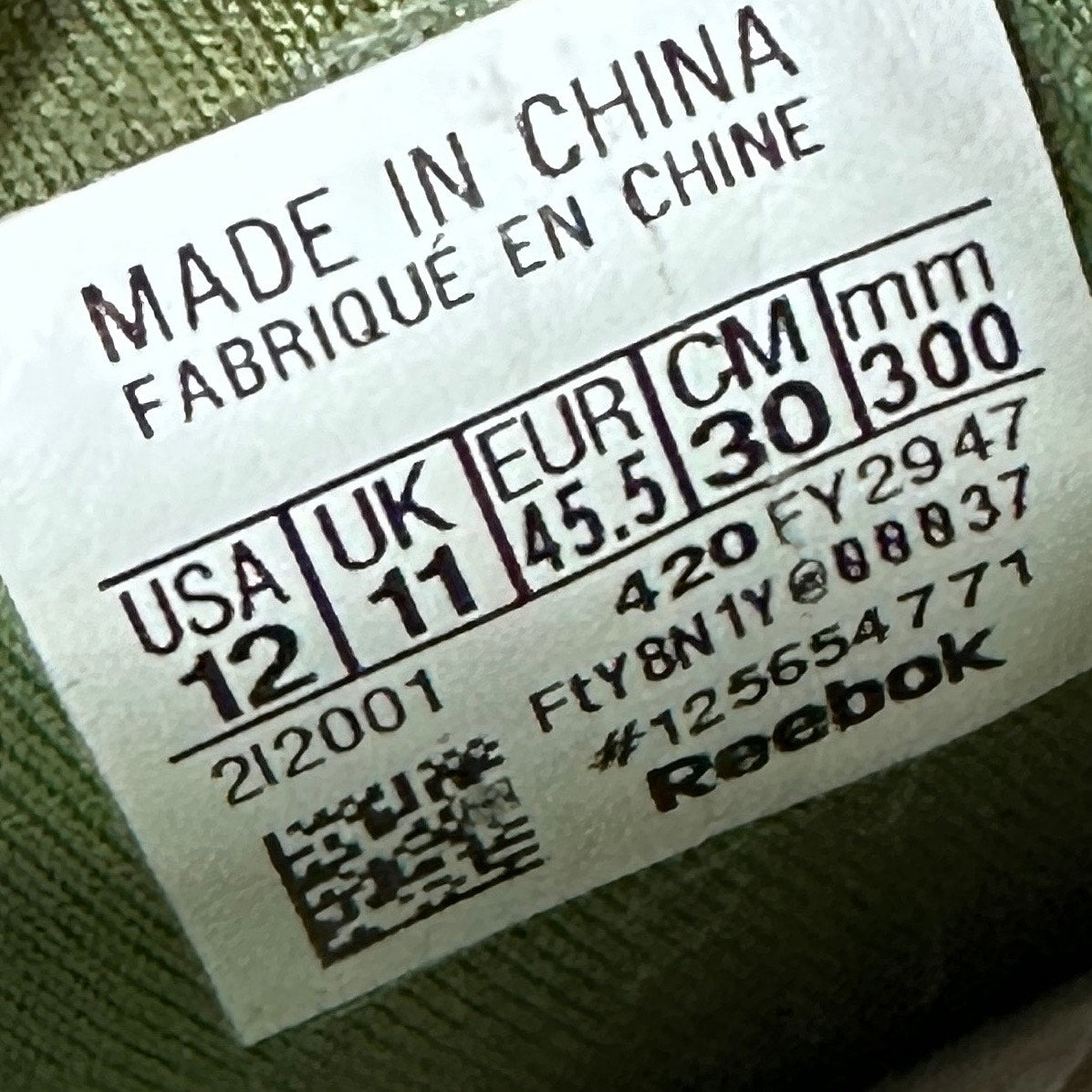 Reebok Beatnik Green Canvas