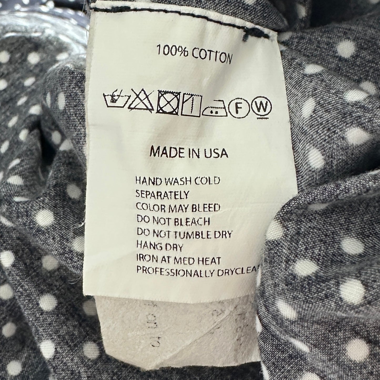 Engineered Garments Navy Polka Dot Button-Up Pullover S/S Shirt