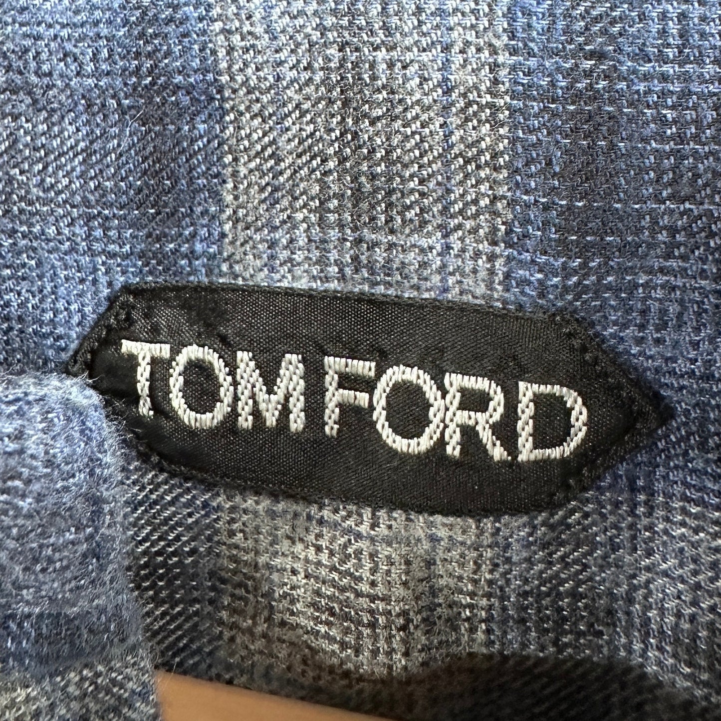 Tom Ford Blue Plaid Flannel