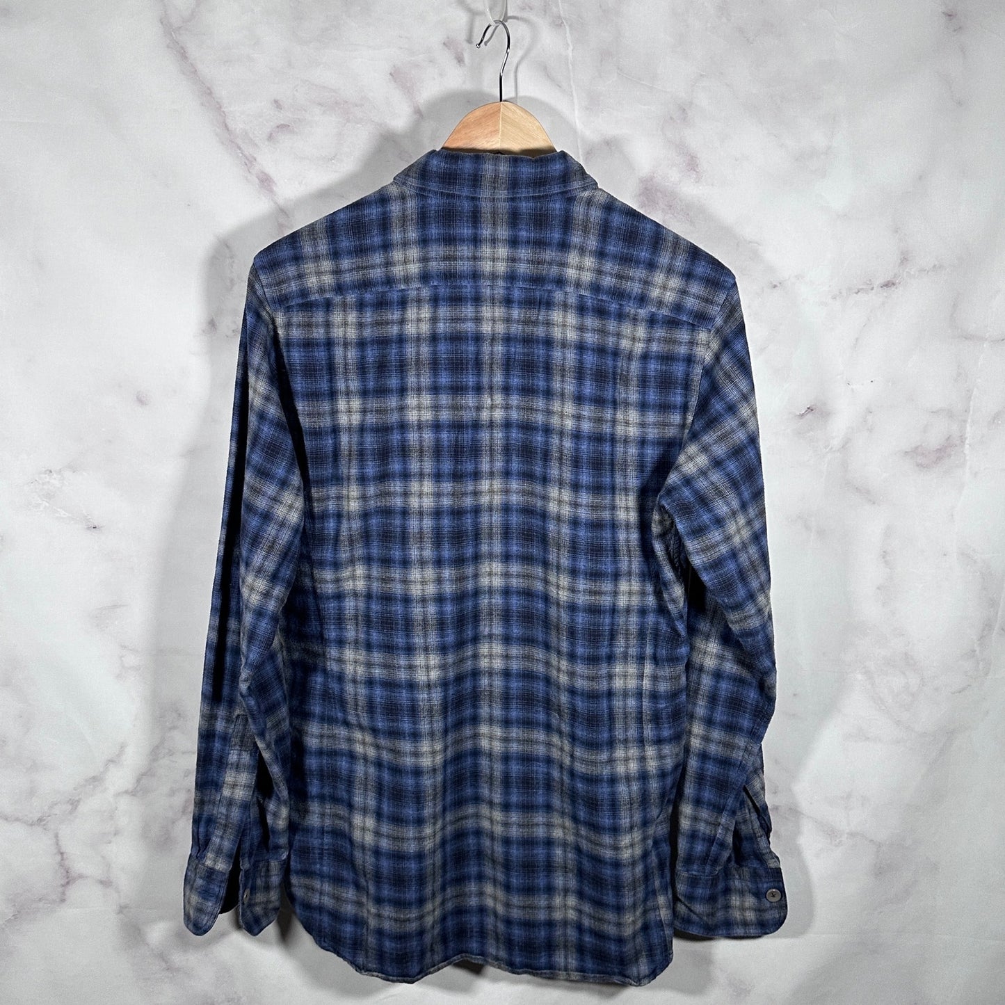 Tom Ford Blue Plaid Flannel