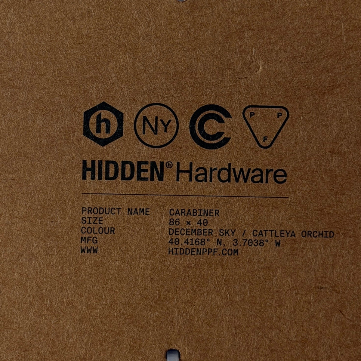 Hidden NY Purple Locking Carabiner