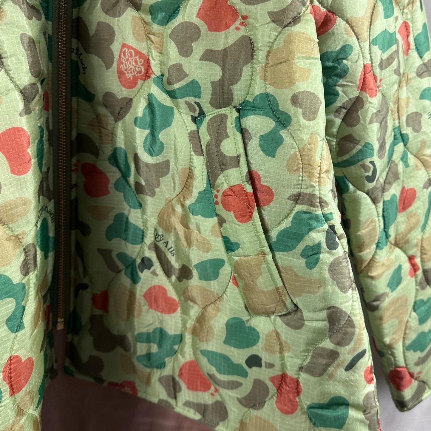 Human Made x Girls Don’t Cry Green Heart Camo Jacket