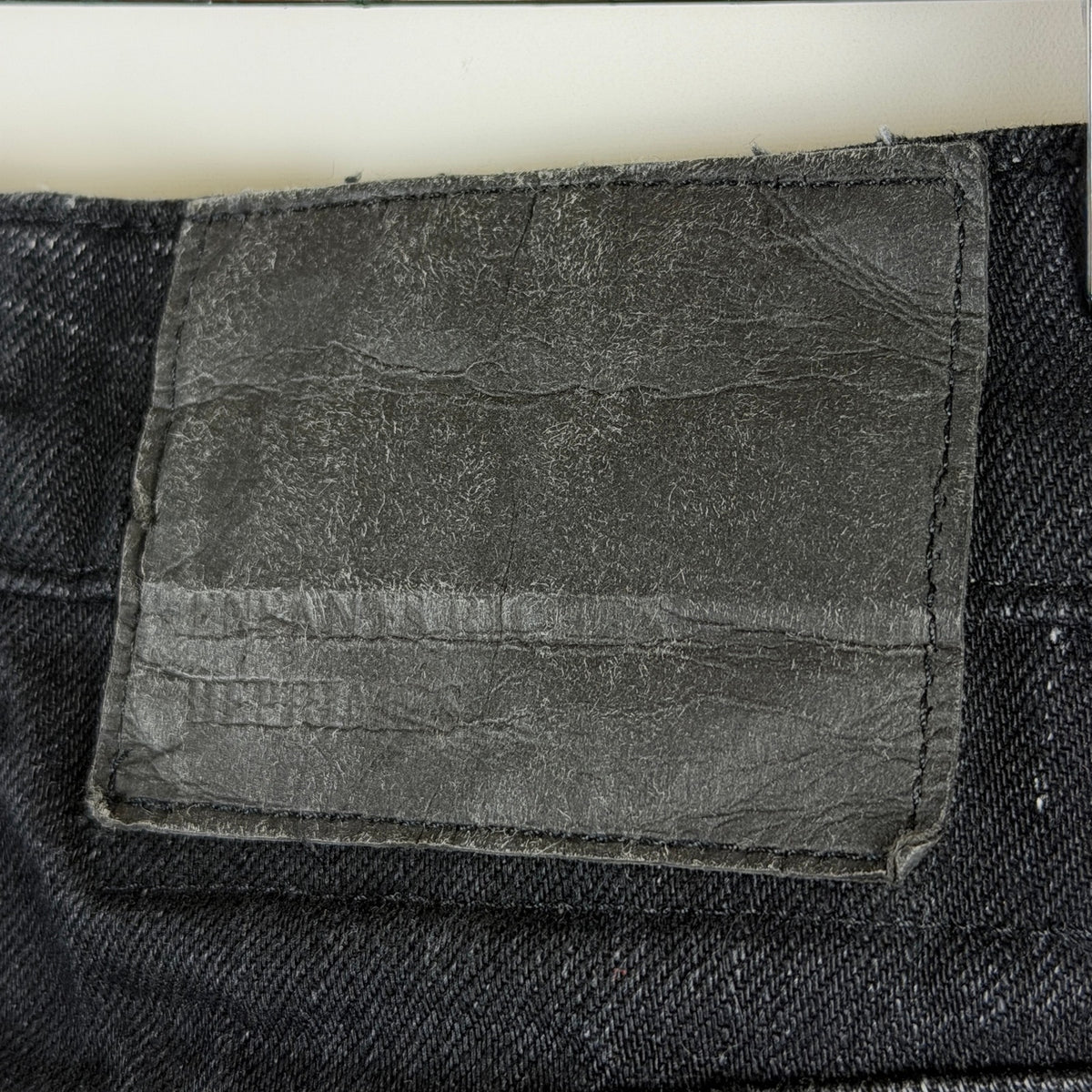 Enfants Riches Deprimes Double Knee Black Carpenter Pants