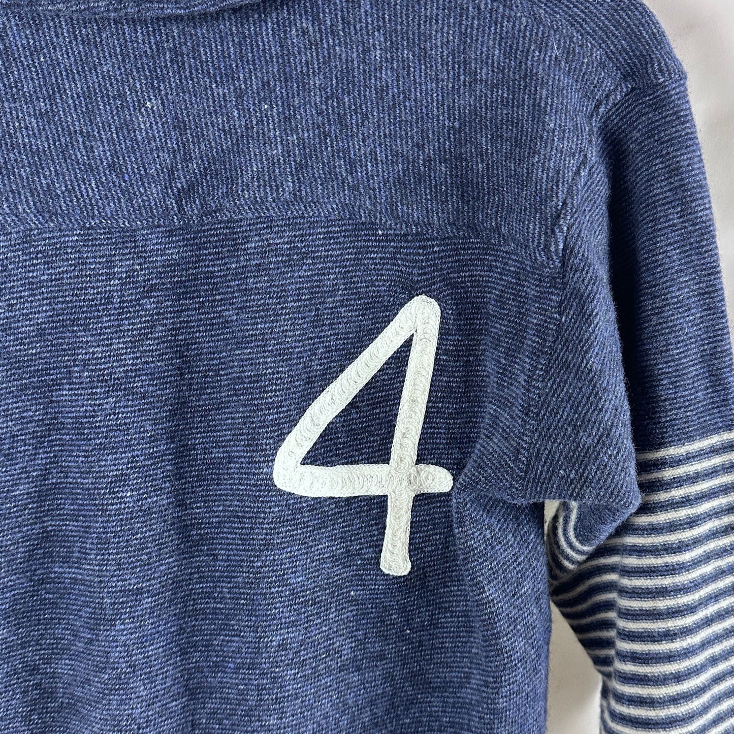 Kapital Blue Knit Longsleeve Polo