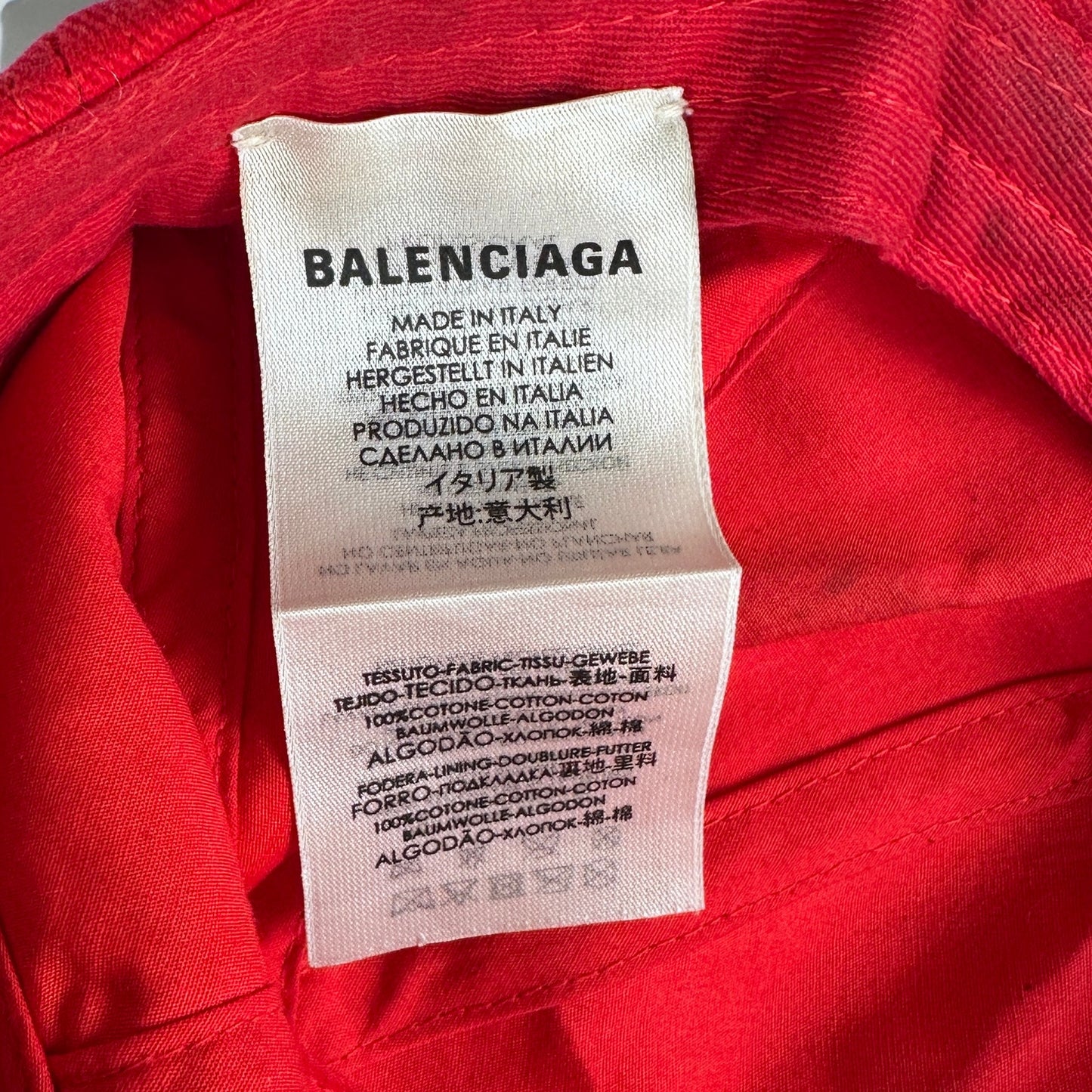 Balenciaga Red Tattoo Hat
