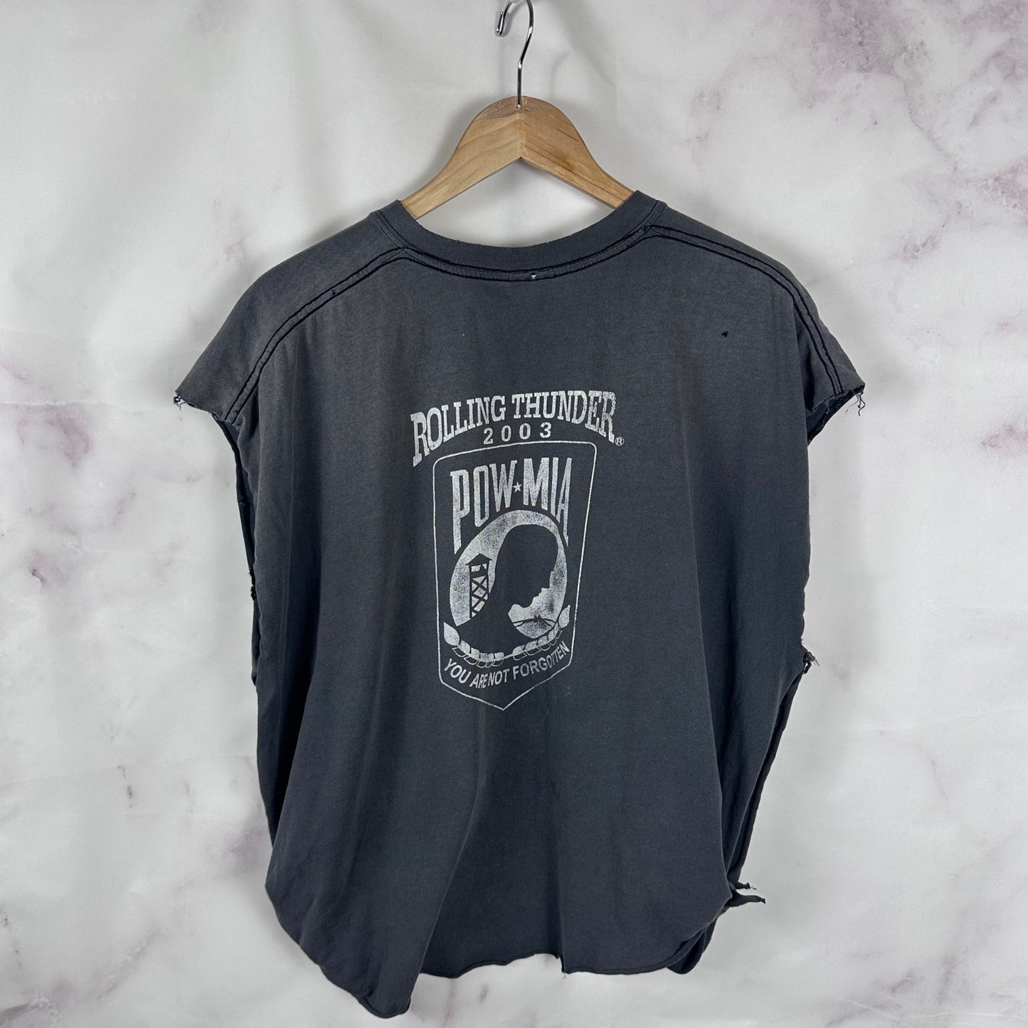 Vintage Rolling Thunder Bald Eagle Cutoff Tee