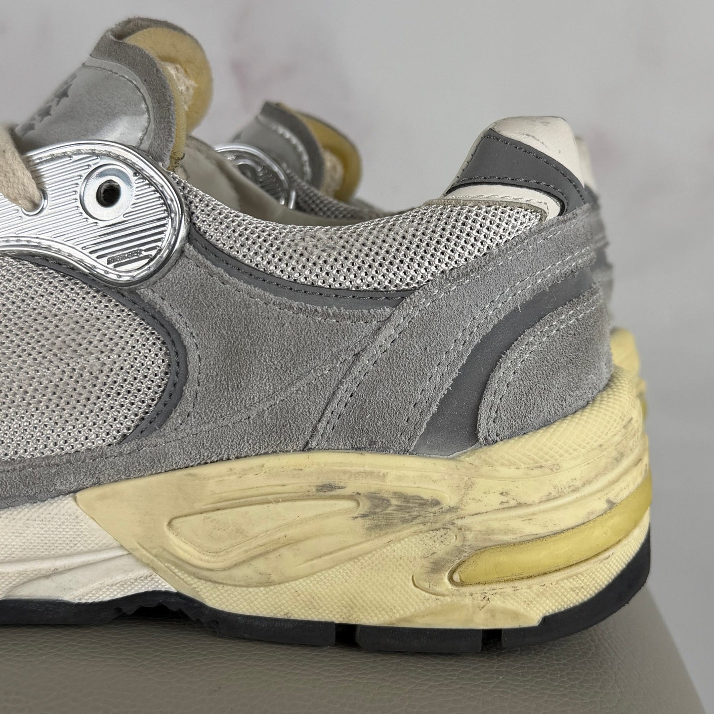 Golden Goose Dad Star Running Grey