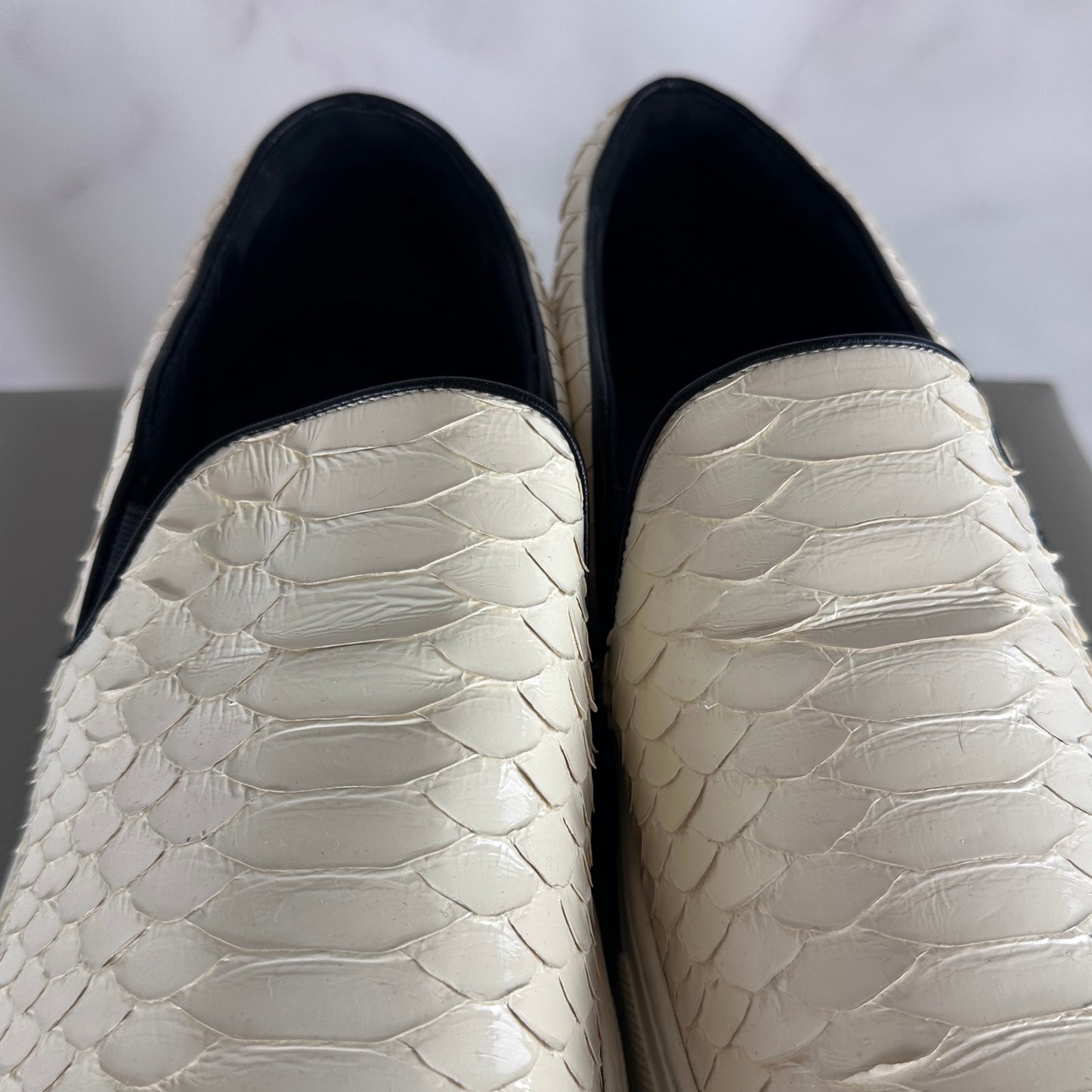Celine Paris Glossy Python Slip-On