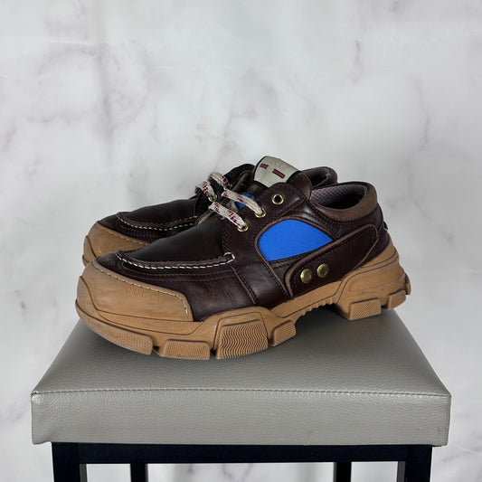 Gucci Boatrek Brown Leather Sneaker