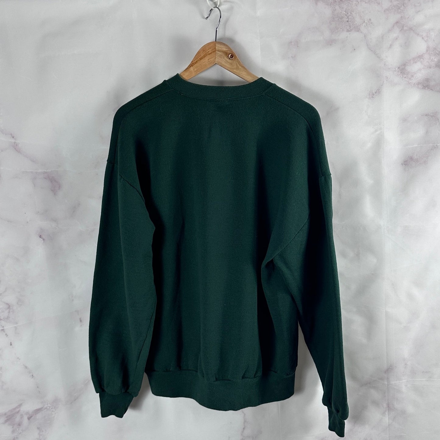 Vintage 90s Jerzees Green Crewneck Sweatshirt