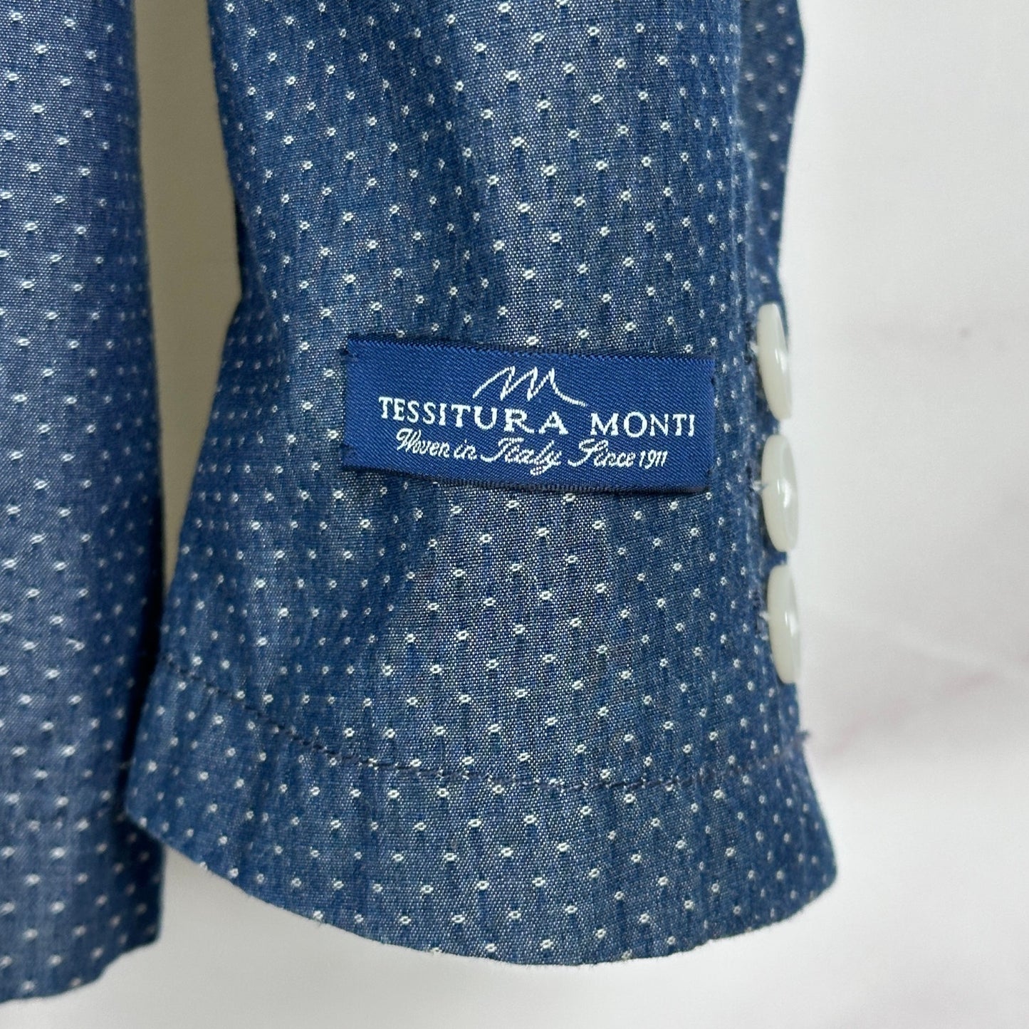 Nano Universe Library Tokyo Blue Polka Dot Blazer