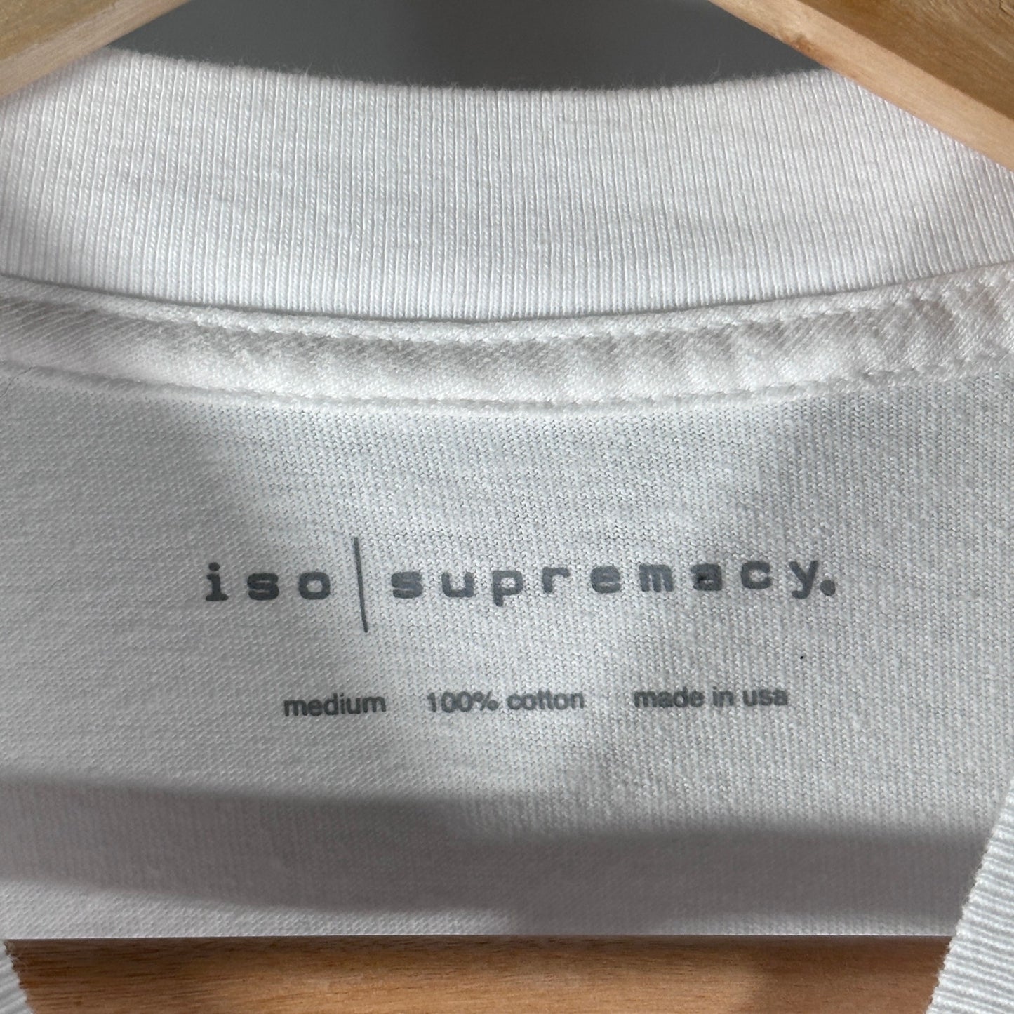 ISO Supremacy White 2-Tone Logo Tee