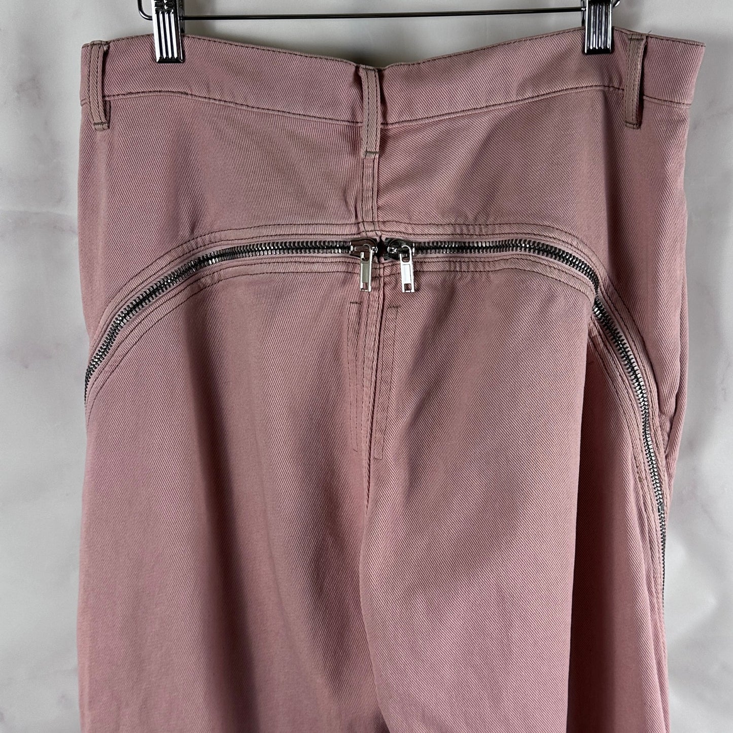 Rick Owens DRKSHDW S/S23 Edfu Bolan Banana Cut Faded Pink Denim