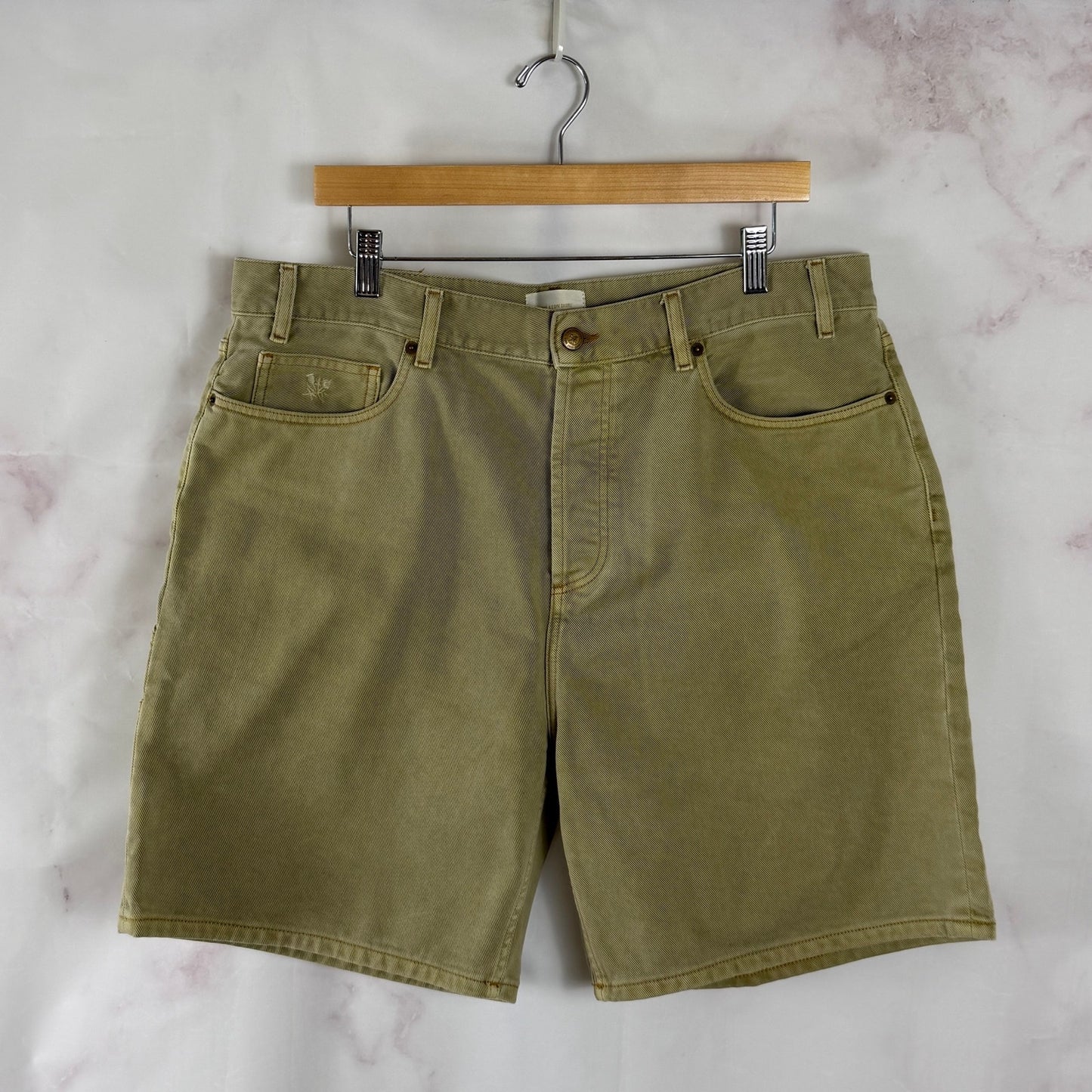 Aime Leon Dore S/S23 Laurel Oak Garment Dyed Denim Shorts