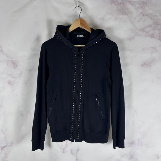 Hysteric Glamour Black Studded Zip-Up Hoodie