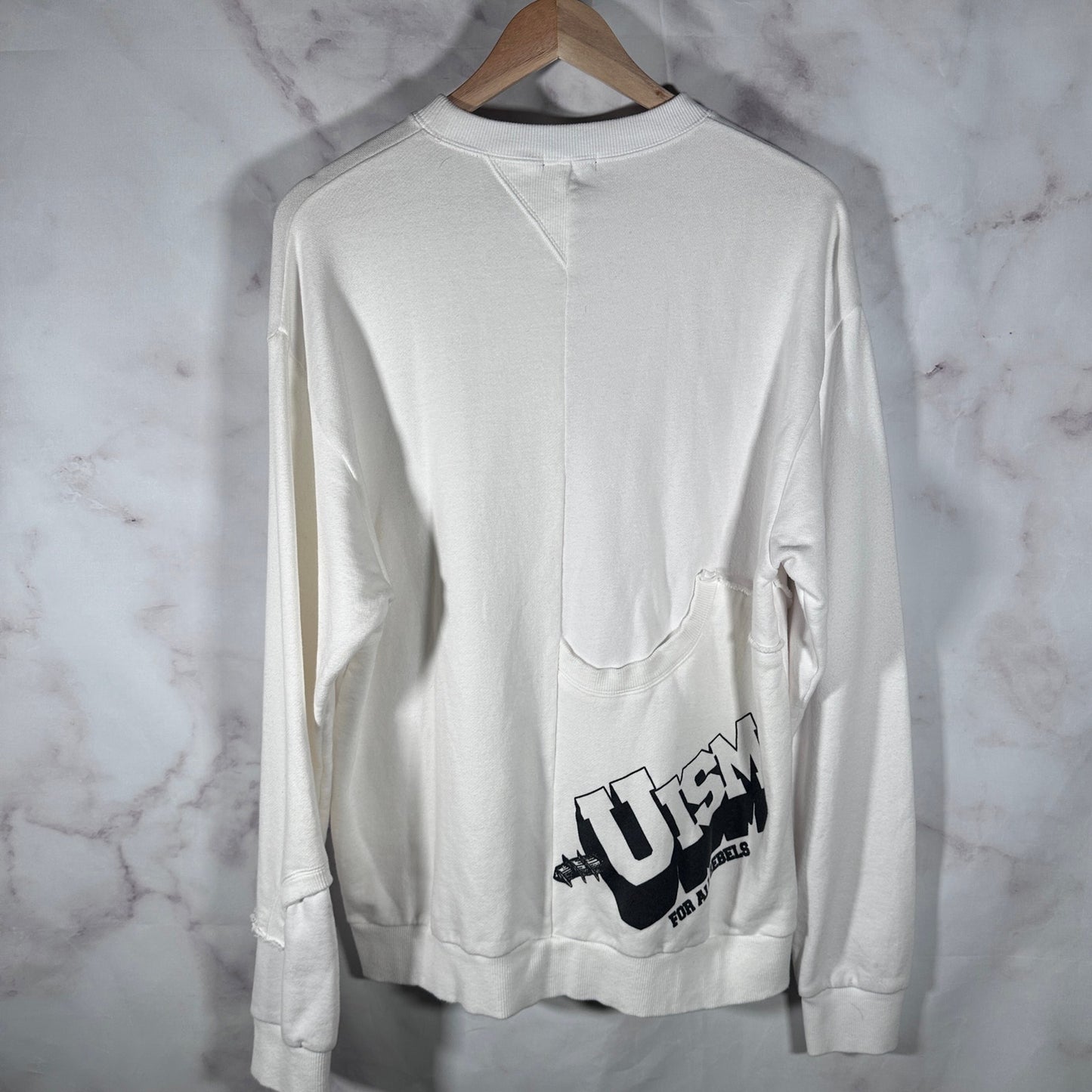 Undercoverism White Rebelgods Hybrid Crewneck