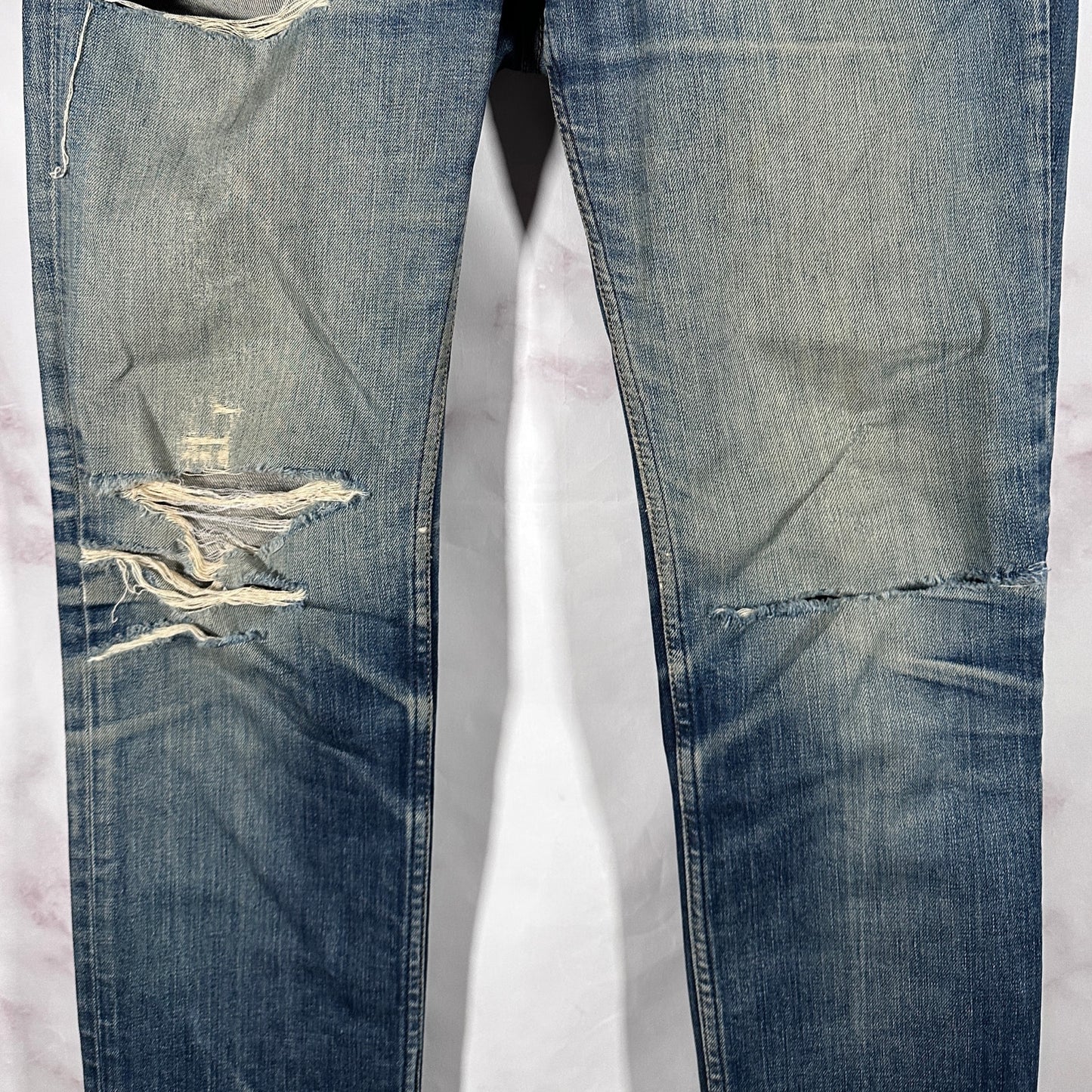 Acne Studios Ace Raw Gothic Distressed Denim