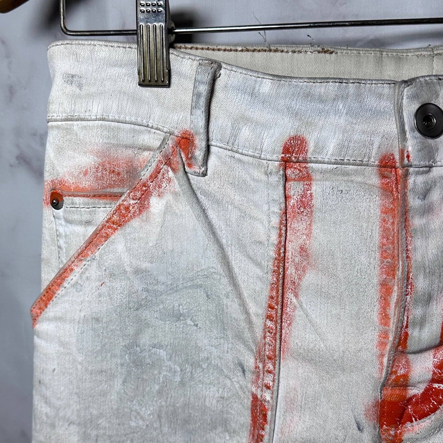 Rick Owens DRKSHDW Painted Wax Nagakin Denim by Nyree Morrison