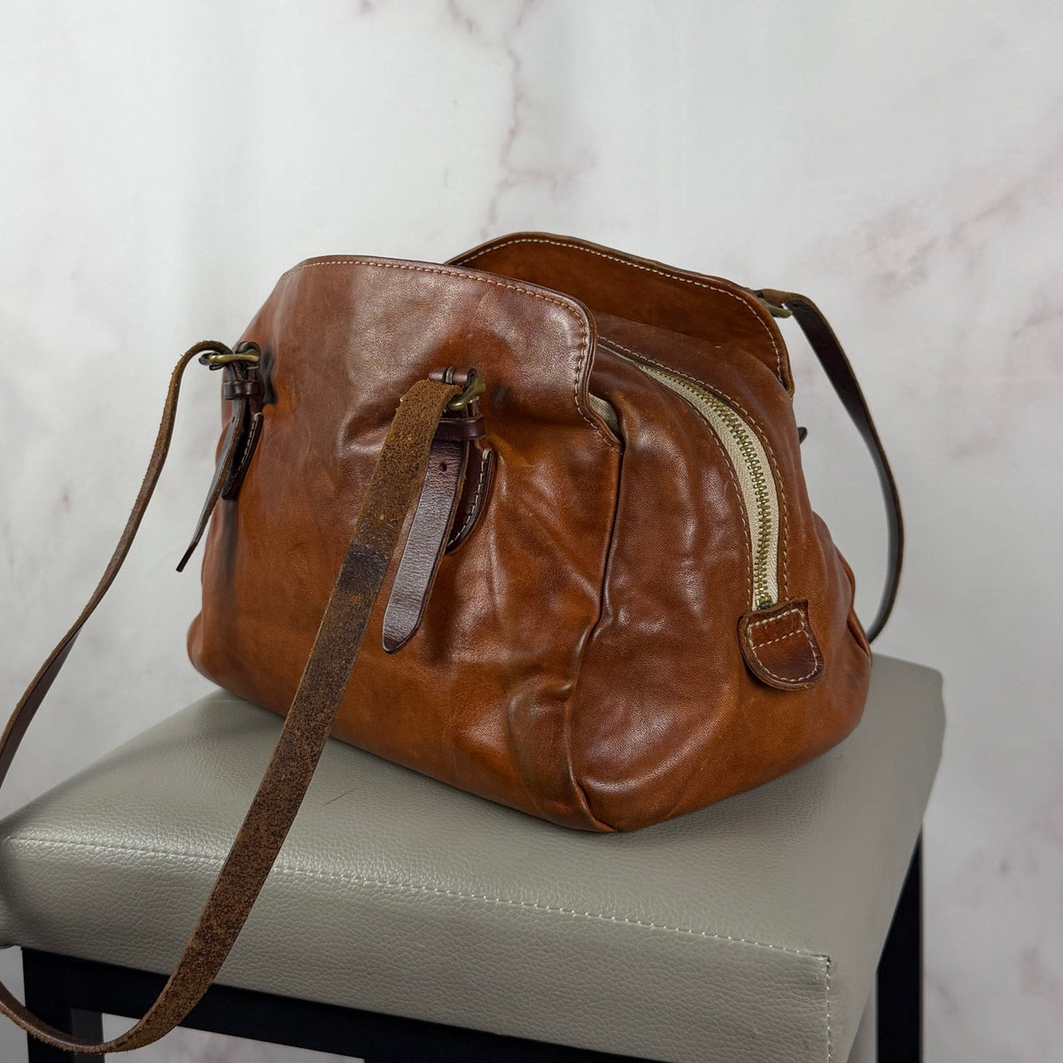 ANNAK Japan Handcrafted Leather Mini Boston Bag