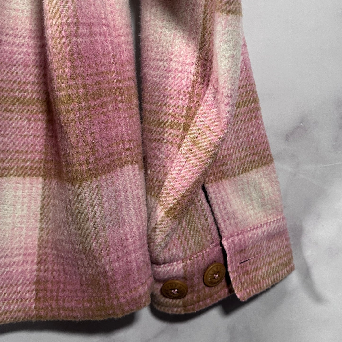 The Hundreds Pink/Brown Don Plaid Woven Flannel Overshirt