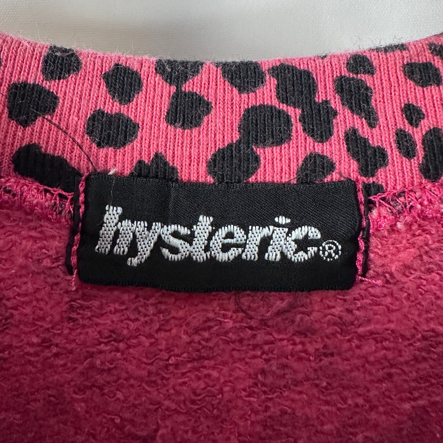 Hysteric Glamour Pink Leopard Print Iron Maiden Tee