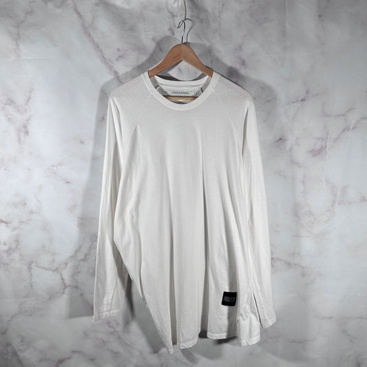Julius Pre-S/S22 White Asymmetrical Cotton Jersey Longsleeve