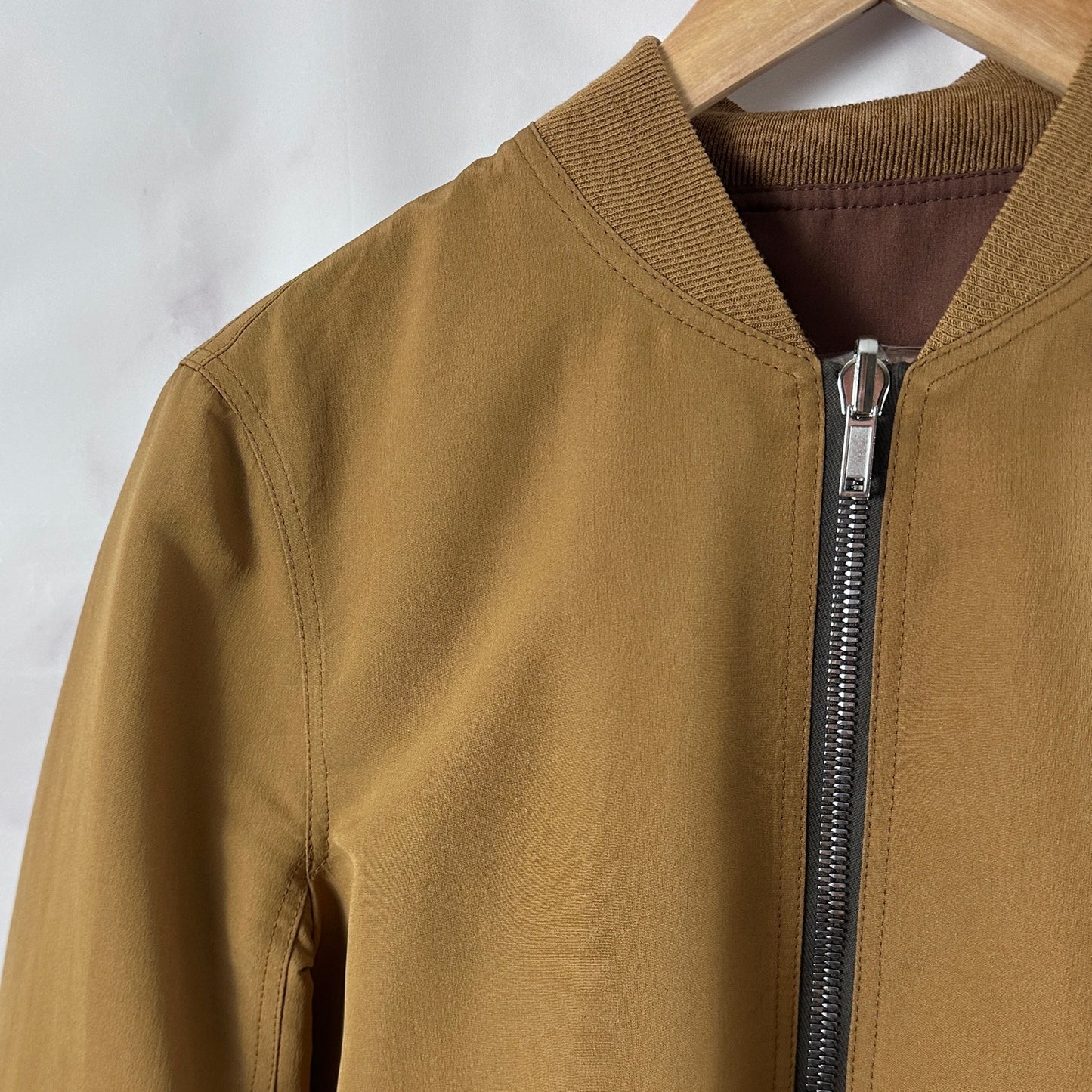 Rick Owens S/S21 Phlegethon Honey/Throat Flight Bomber Jacket