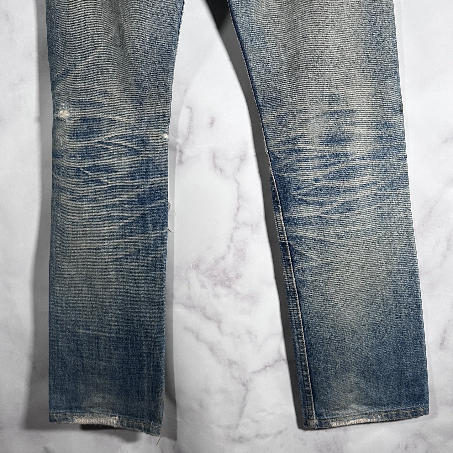 Helmut Lang Thrashed Selvedge Denim Jeans
