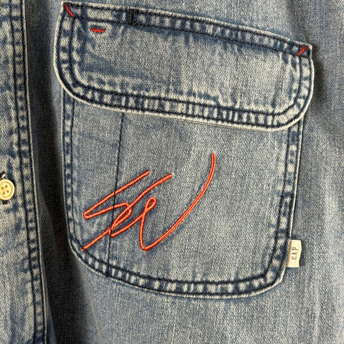Sean Wotherspoon x GAP Hickory Stripe Denim Shirt