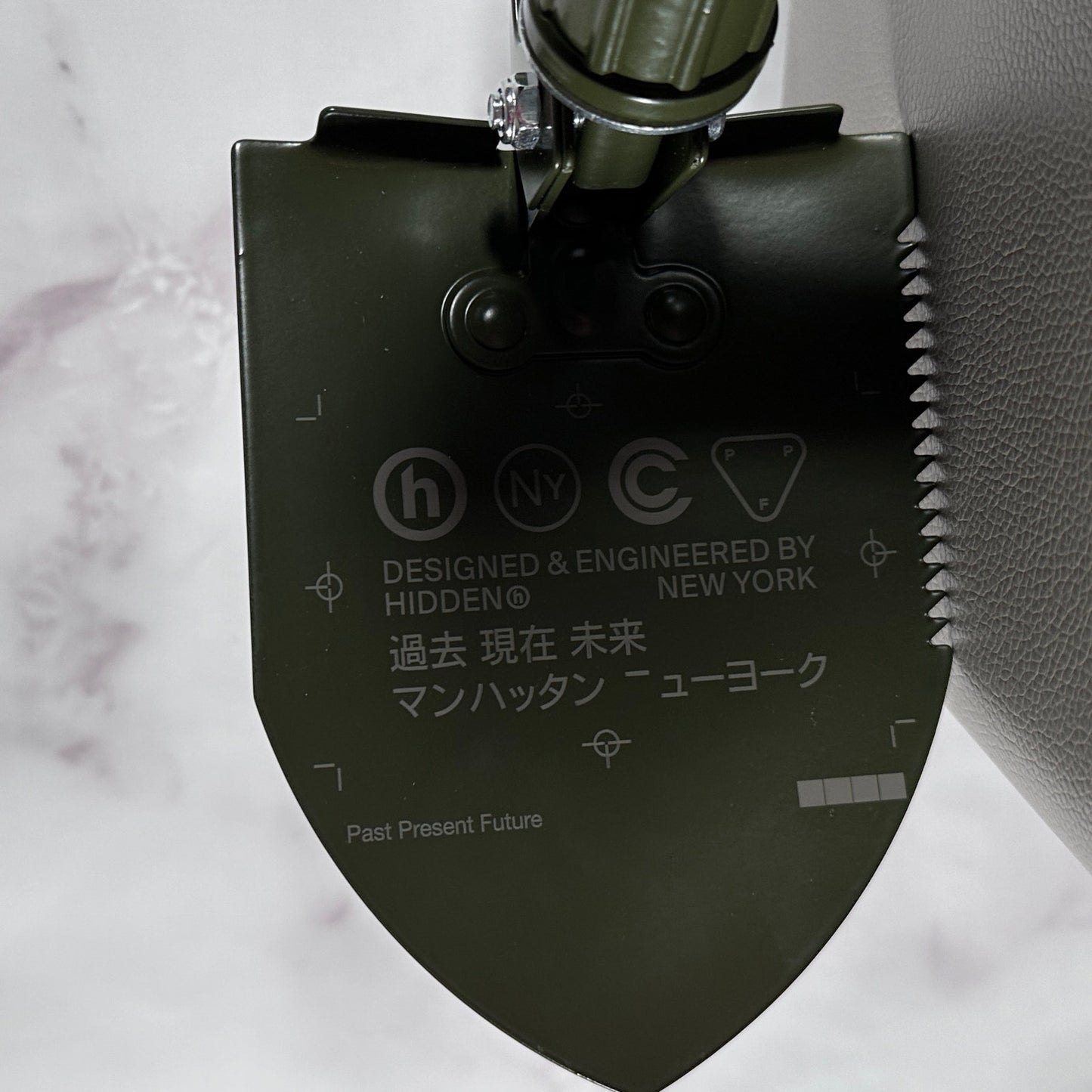 Hidden NY Military Green Foldable Shovel