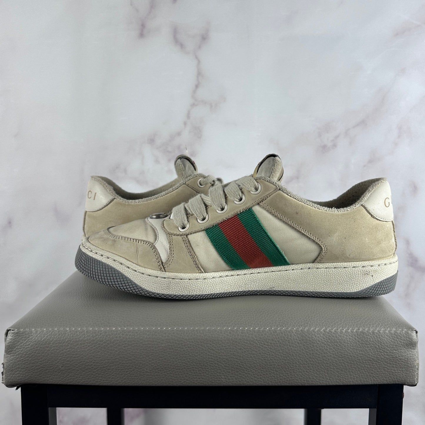 Gucci Screener Low Cream