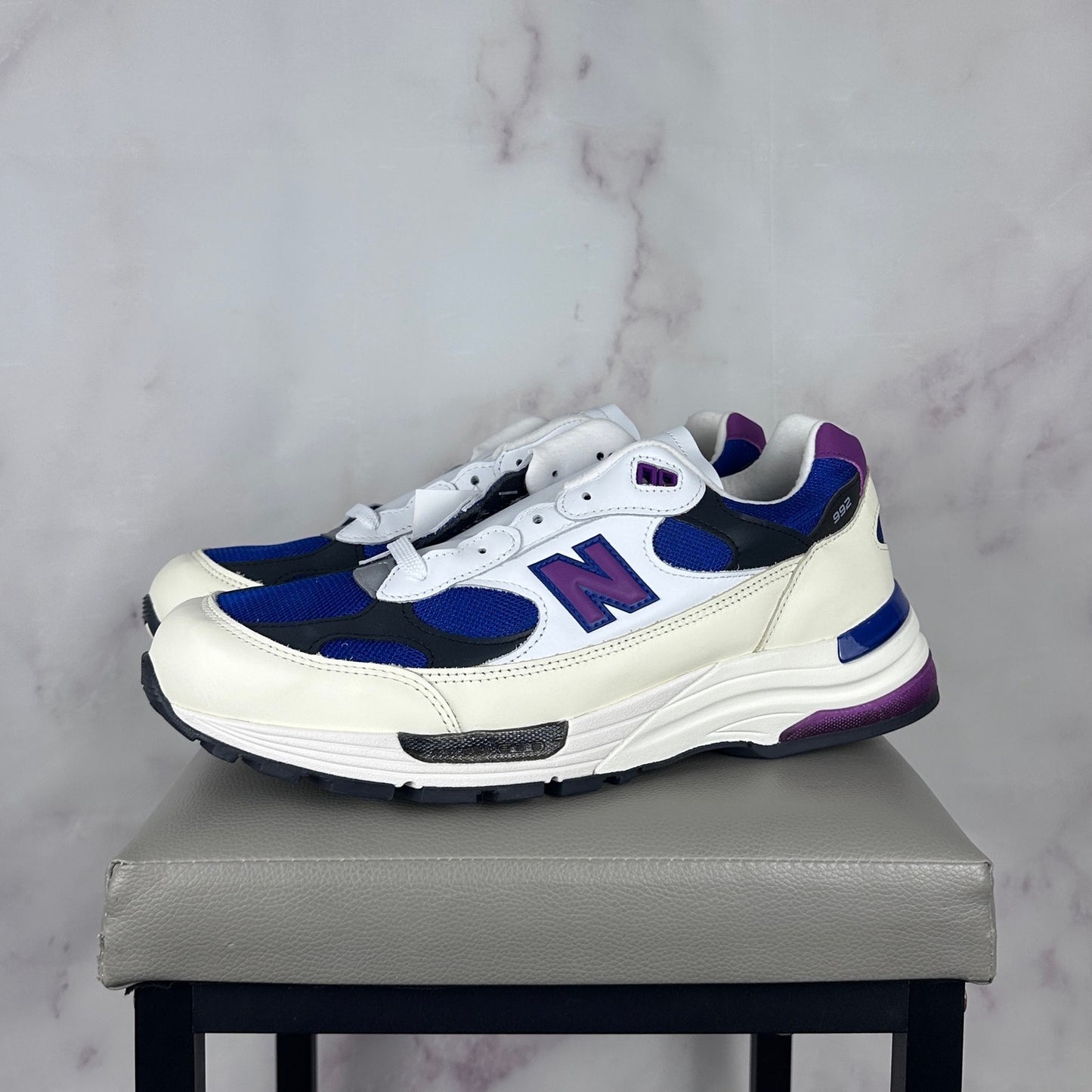 New Balance 992 MiUSA White Royal Purple Fuchsia