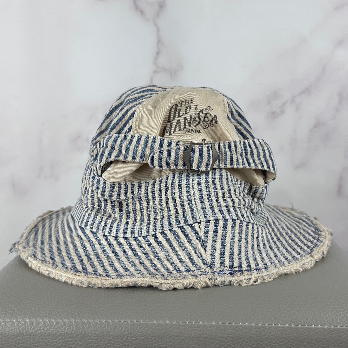 Kapital Old Man & The Sea Striped Boro Bucket Hat