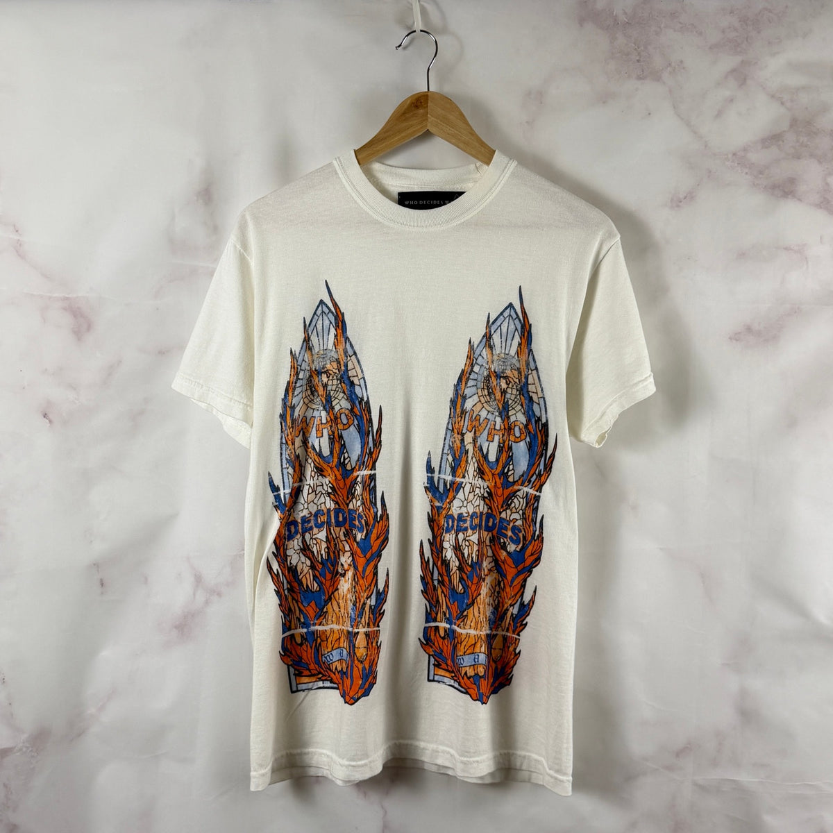 Who Decides War NY Knicks Stained Glass Tee