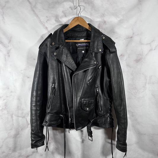 Honda ProTech Black Leather Motorcycle Jacket