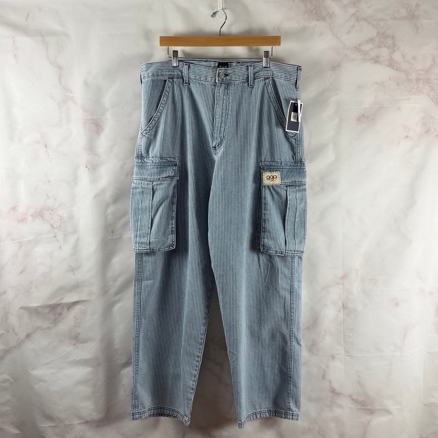 Sean Wotherspoon x Gap Railroad Stripe Cargo Baggy Denim