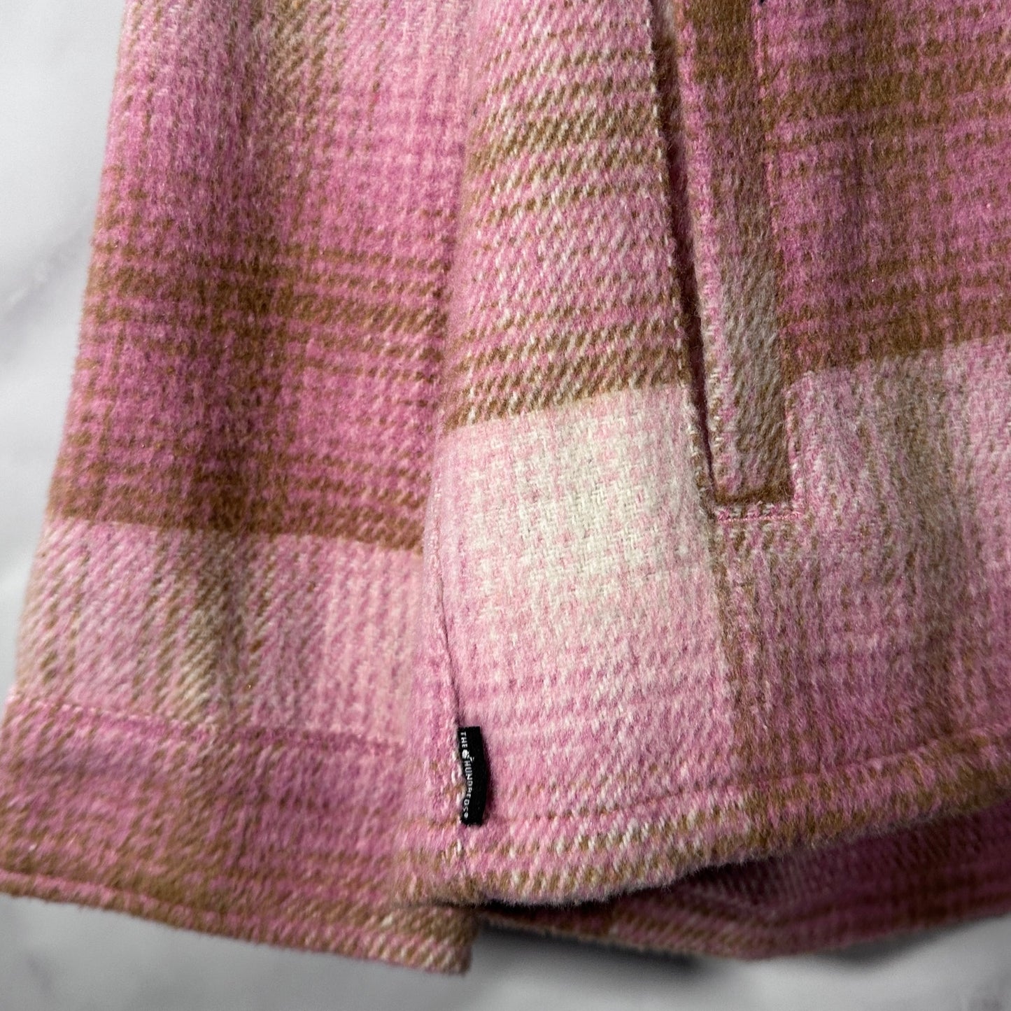 The Hundreds Pink/Brown Don Plaid Woven Flannel Overshirt