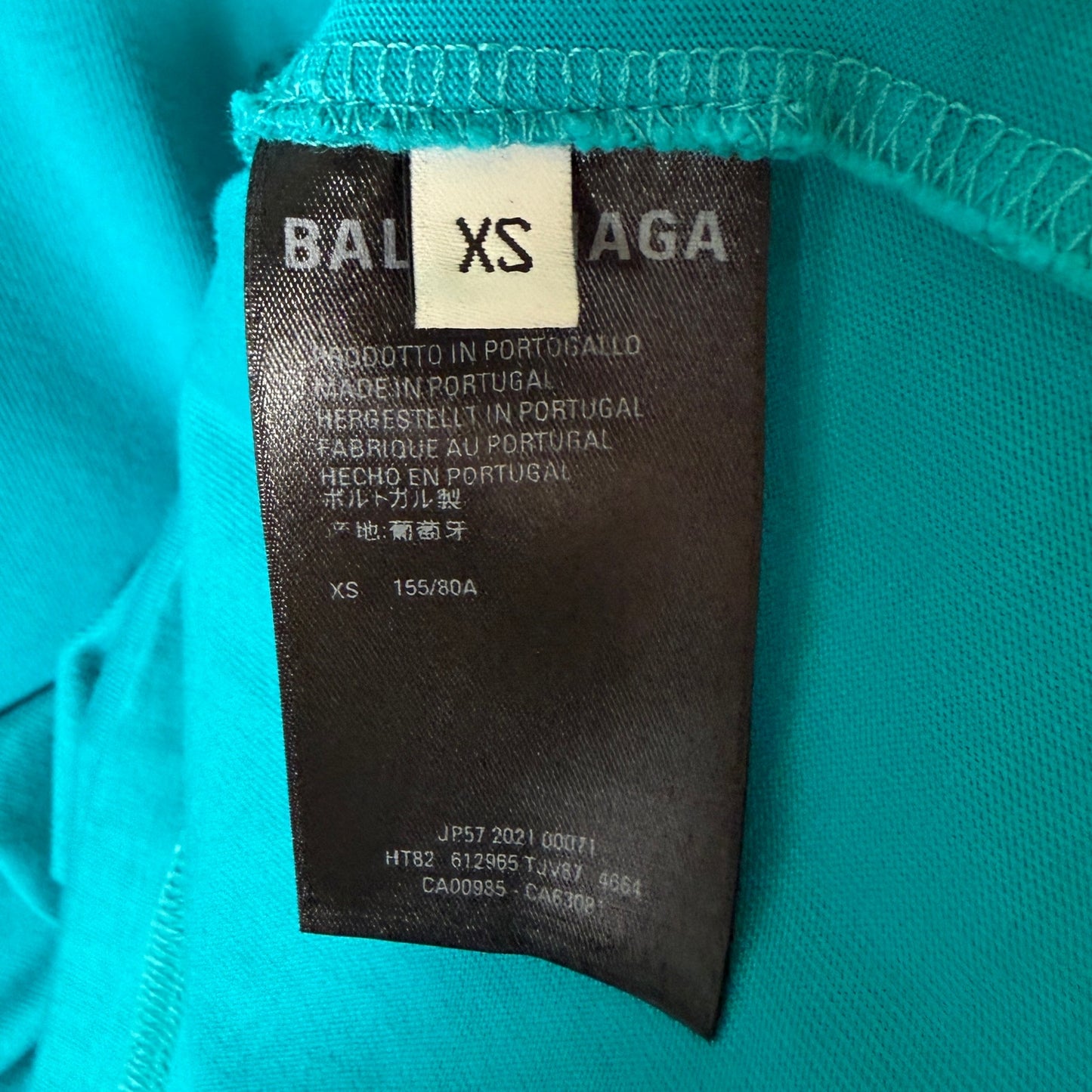 Balenciaga YE24 Turquoise Jersey Tee
