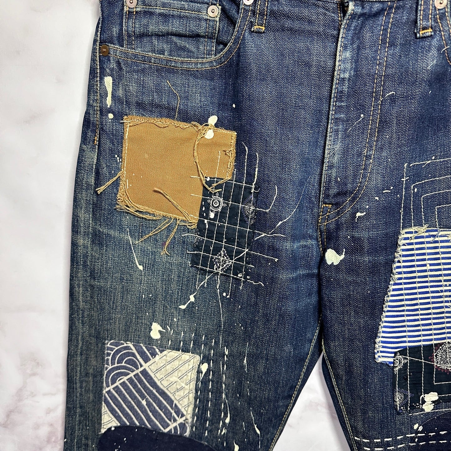 Kapital Sashiko & Boro Patchwork Selvedge Denim