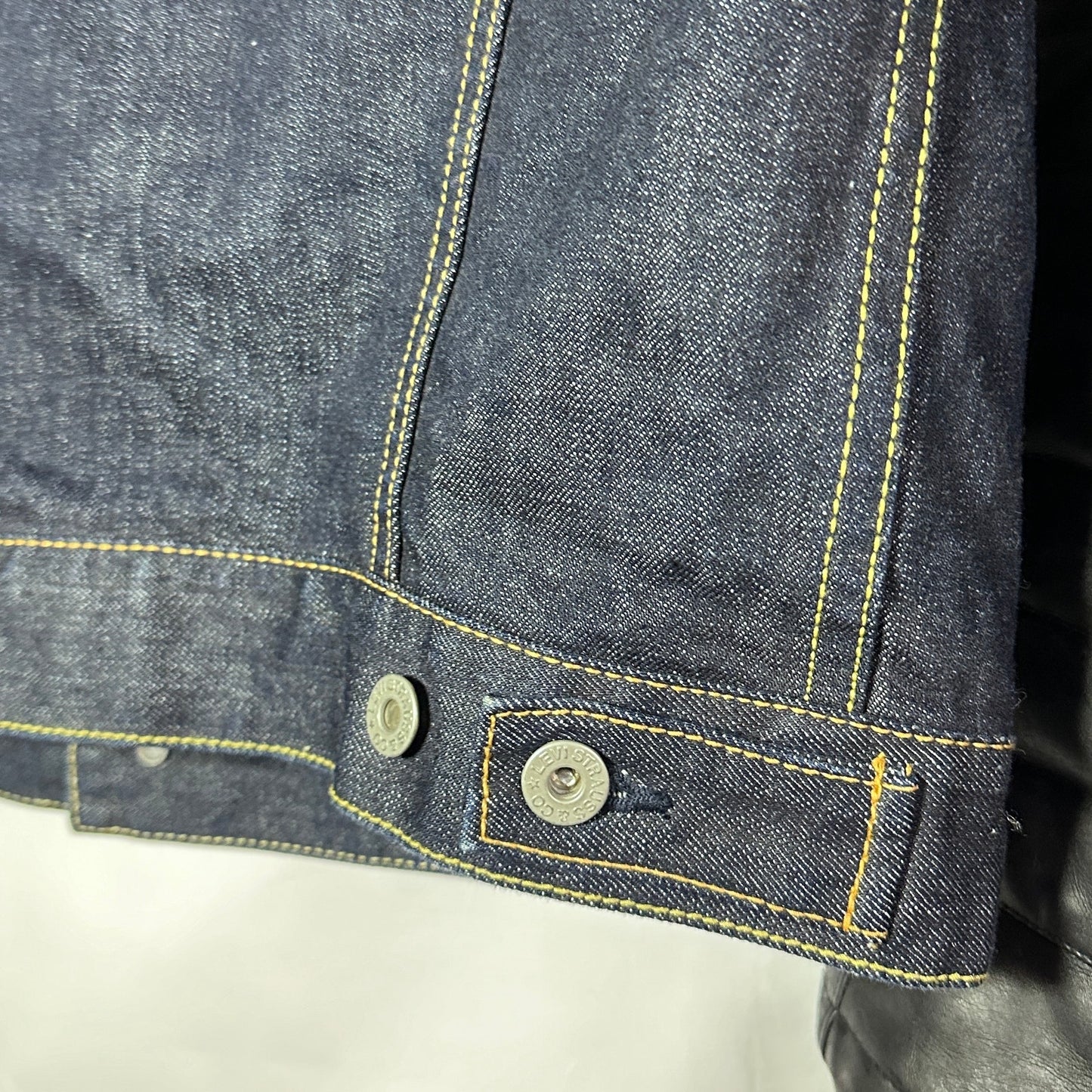 Comme des Garçons Junya Watanabe x Levi’s Leather Sleeve Denim Jacket