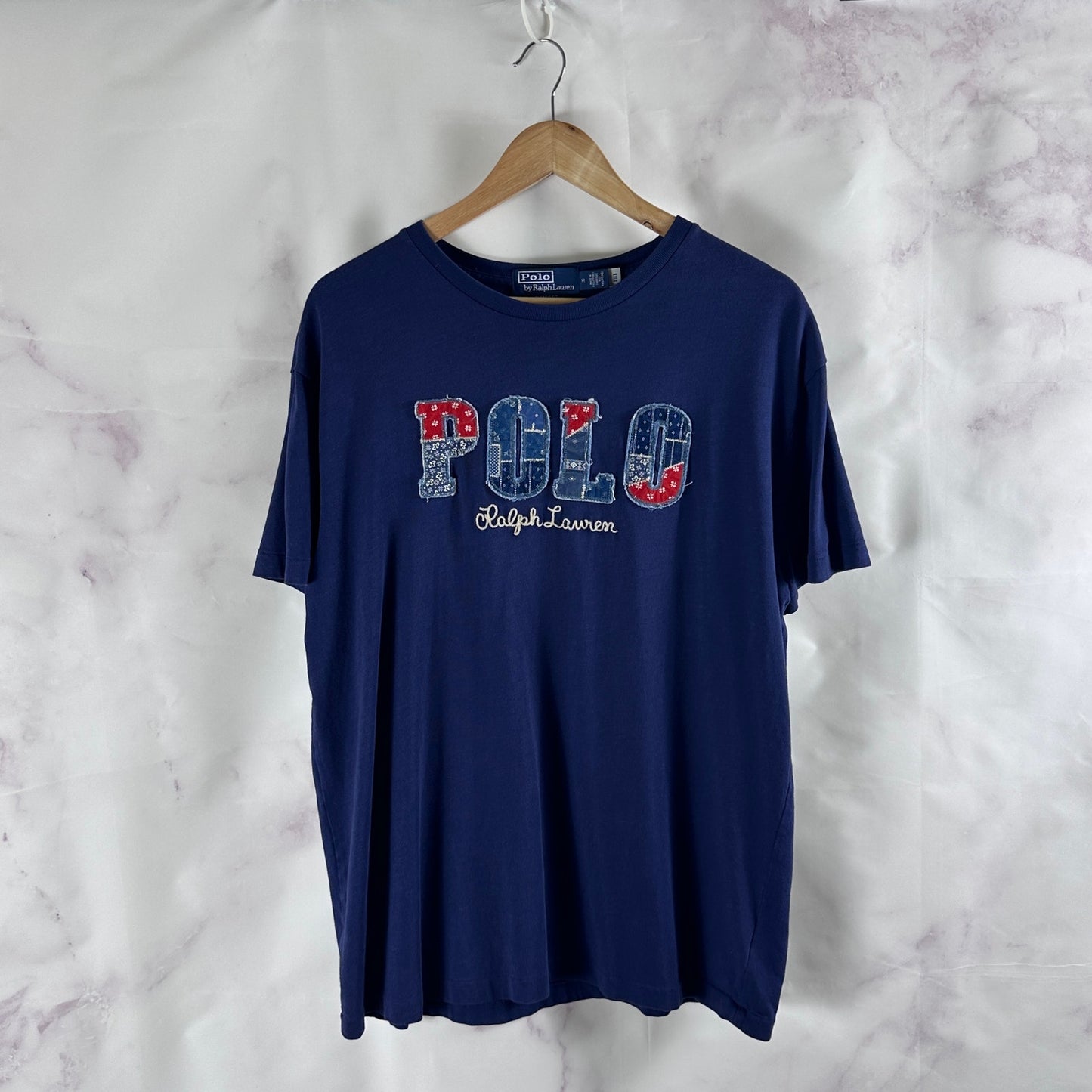 Polo Ralph Lauren Blue Patchwork Tee