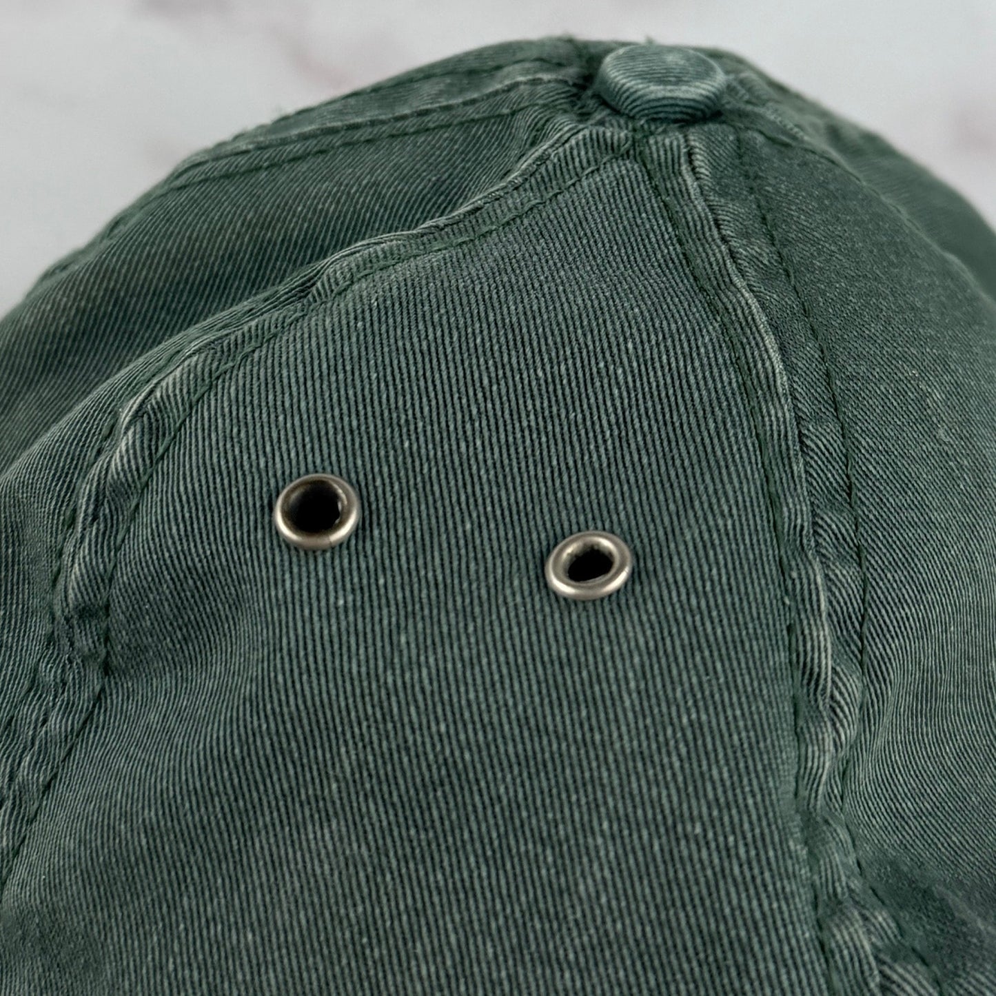 Vintage 80s Faded Green Flatbrim Hat