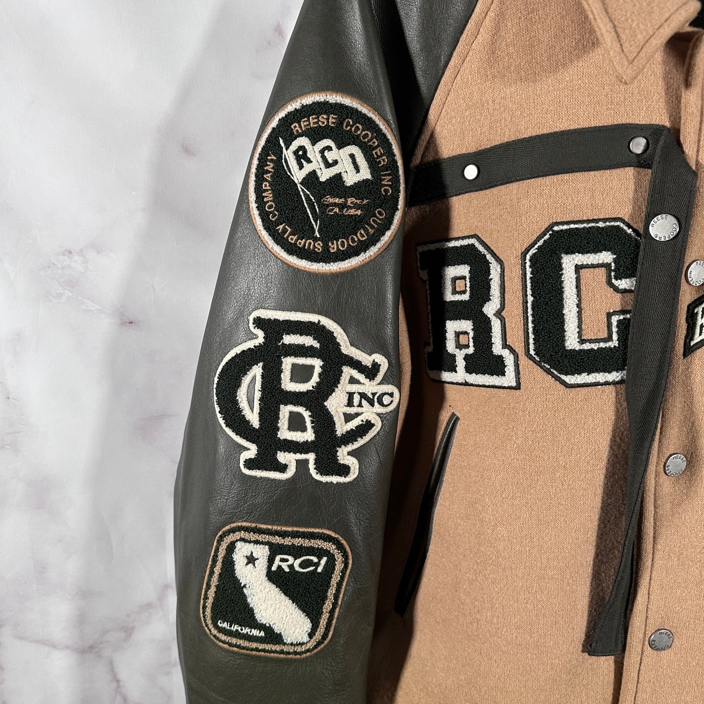 Reese Cooper F/W22 ‘Two Steps Forward’ Eagle Rock Varsity Jacket