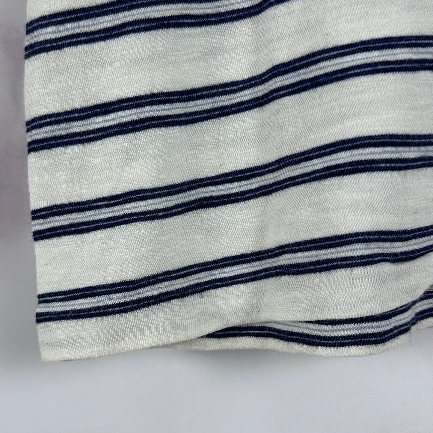 RRL White/Blue Striped Tee