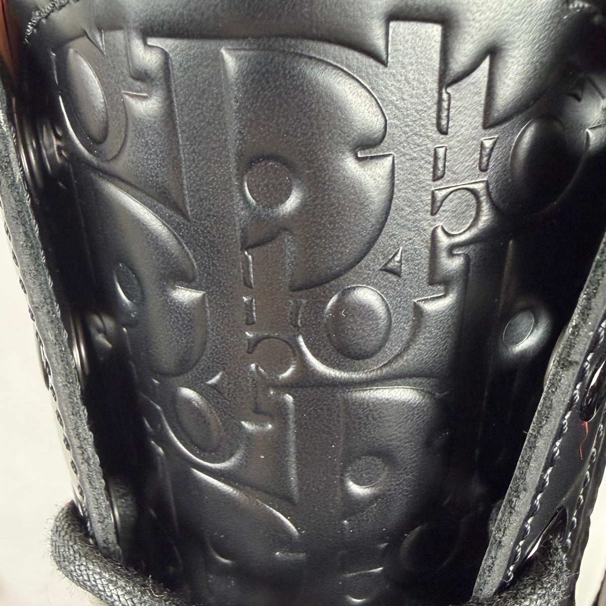 Dior Explorer 2 Black Embossed Oblique Leather Boots