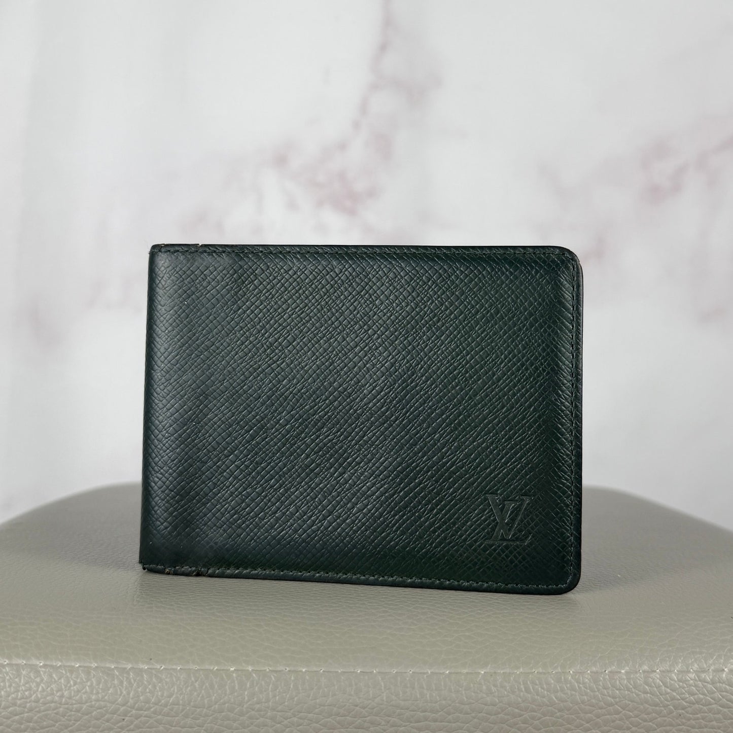 Louis Vuitton Green Epi Bifold Wallet