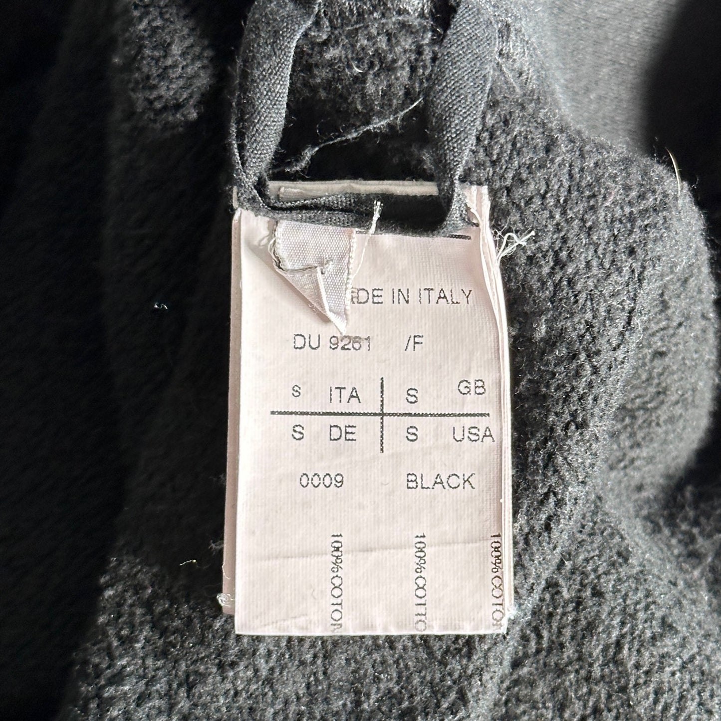 Rick Owens DRKSHDW Black Long Asymmetrical Crewneck