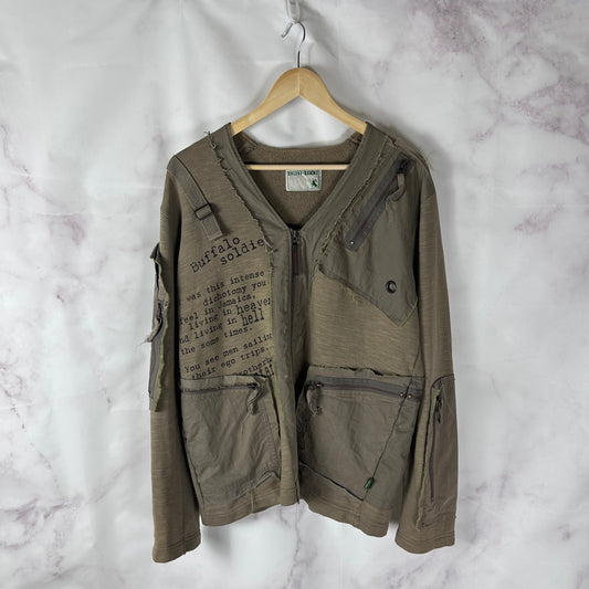 291295 Homme Buffalo Soldier Tan Military Cardigan