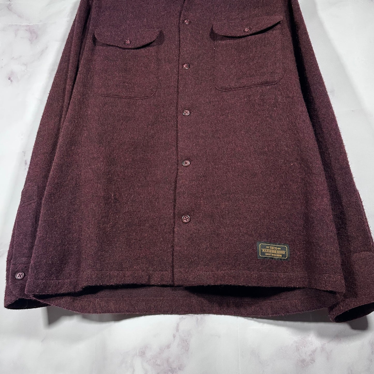 Neighborhood Wool Overshirt Button-Up