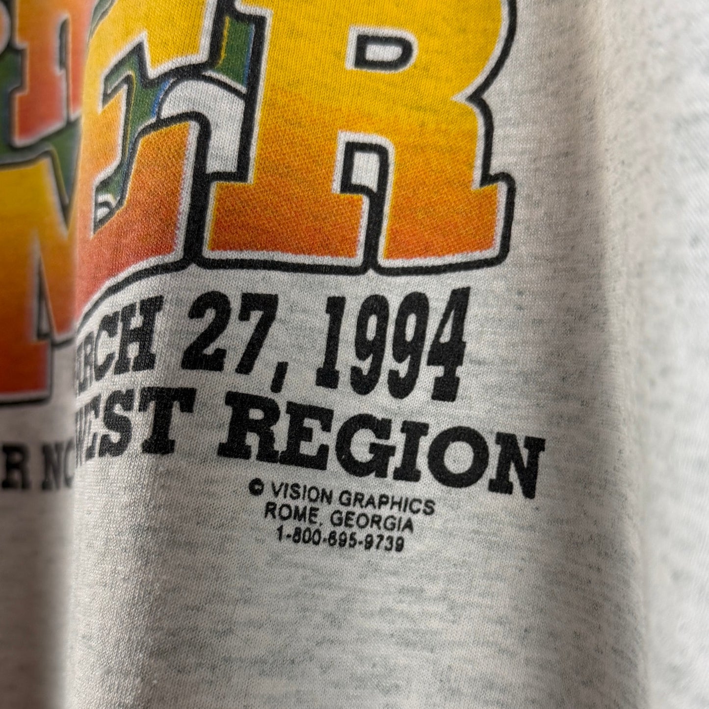 Vintage 1994 Shirt Georgia Power Tornado Tamer Grey Tee